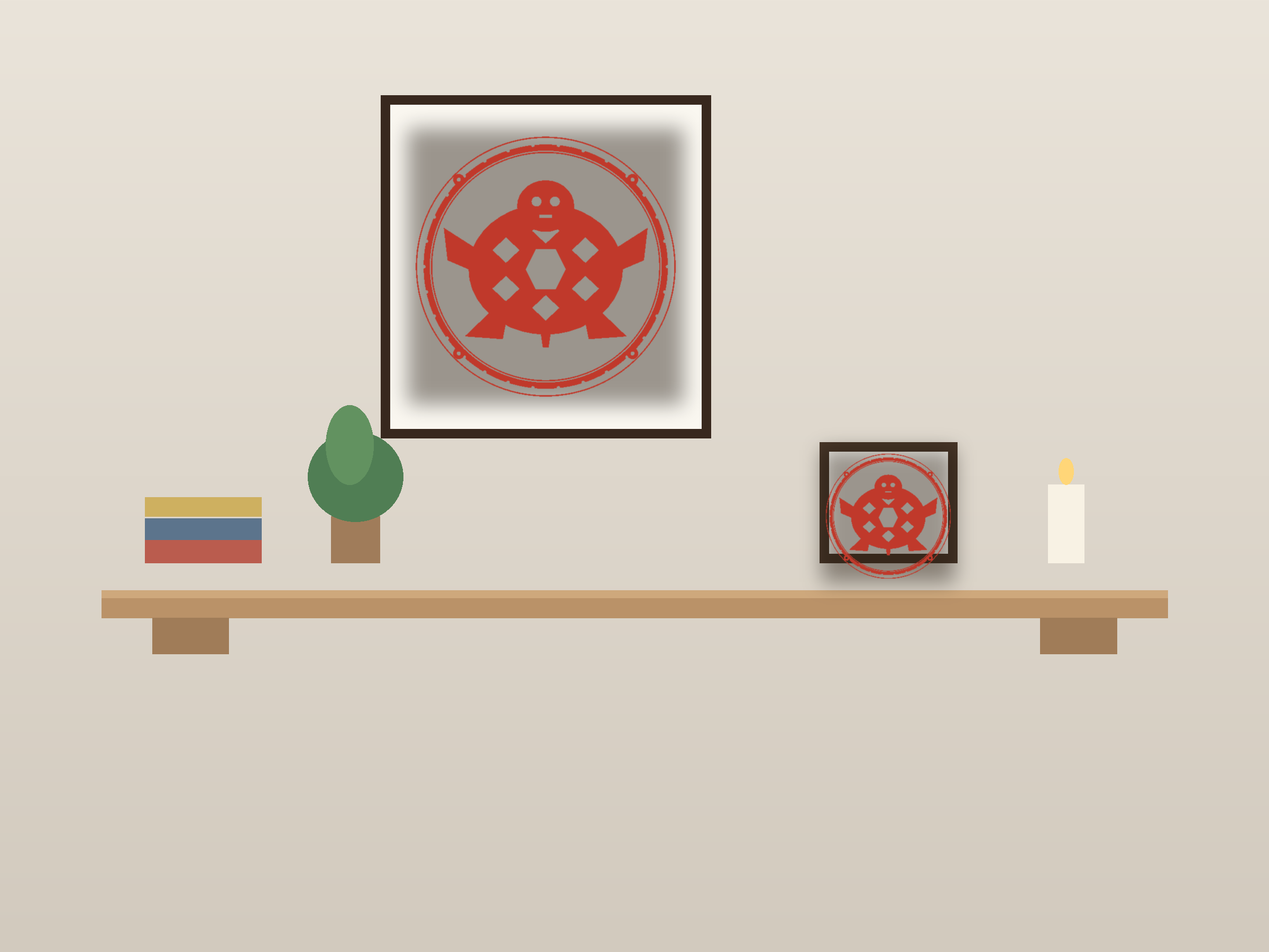 Sea Turtle Window Roundel Paper Cut - Free SVG + PDF Pack - wall decor