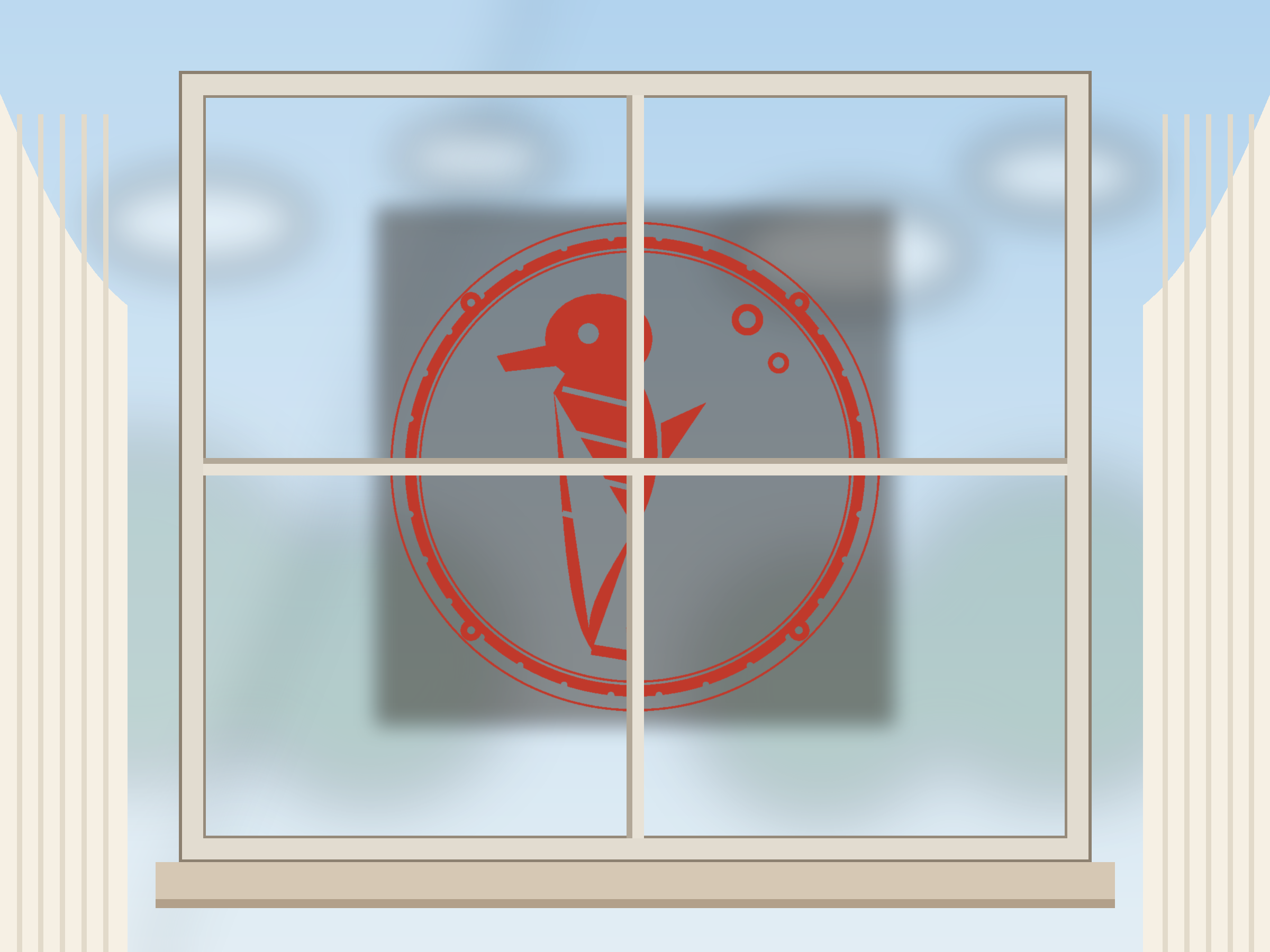 Seahorse Window Roundel Paper Cut - Free SVG + PDF Pack - wall decor