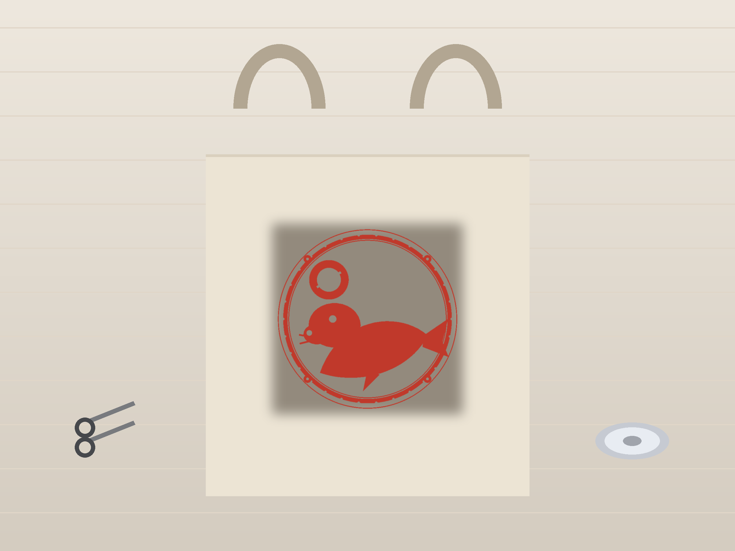 Seal Window Roundel Paper Cut - Free SVG + PDF Pack - wall decor