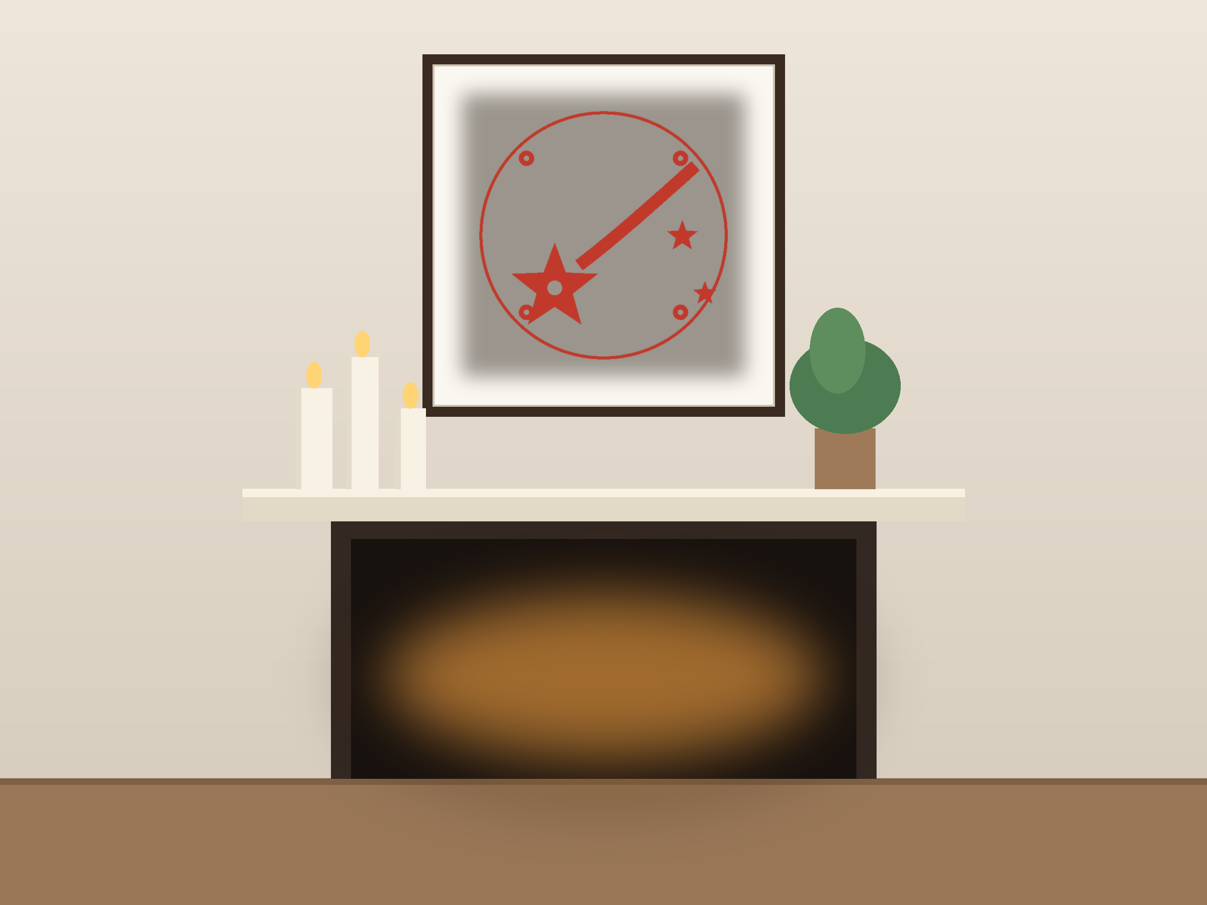 Shooting Star Ornate Paper Cut Panel - Free SVG + PDF Pack - on a desk