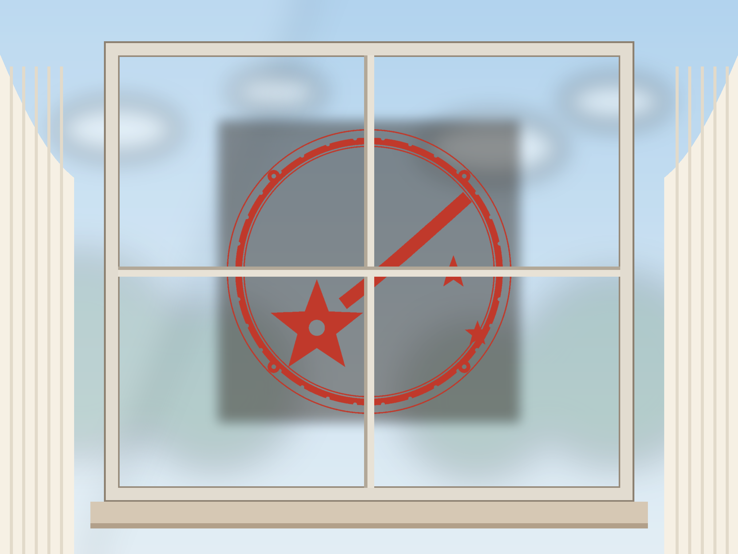 Shooting Star Window Roundel Paper Cut - Free SVG + PDF Pack - wall decor