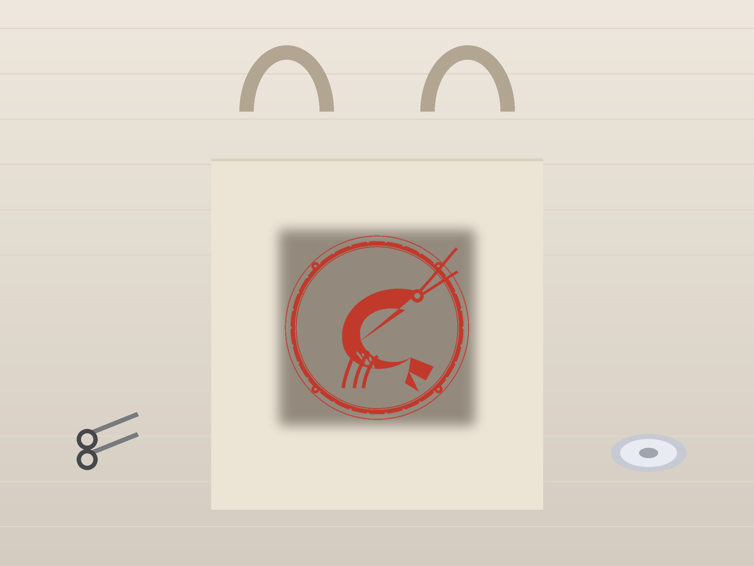 Shrimp Window Roundel Paper Cut - Free SVG + PDF Pack - on a desk