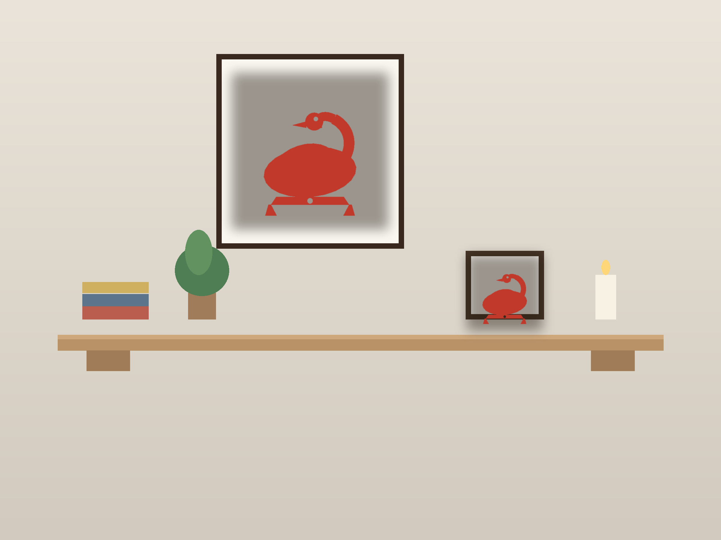 Swan Banner Paper Cut - Free SVG + PDF Pack - wall decor
