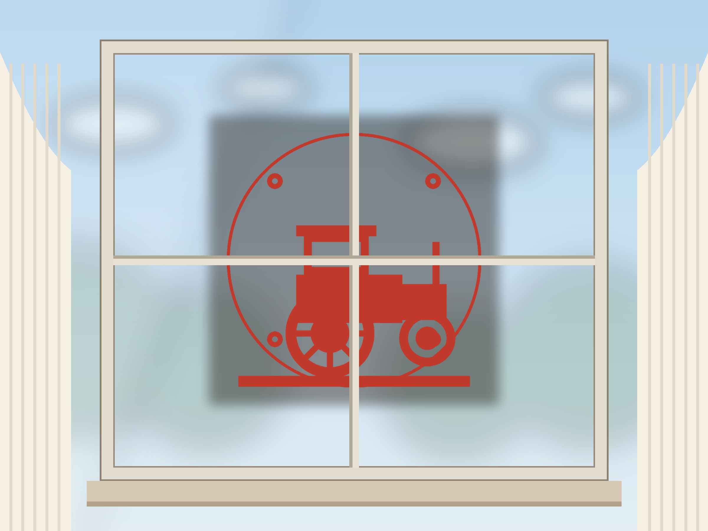 Tractor Ornate Paper Cut Panel - Free SVG + PDF Pack - hero