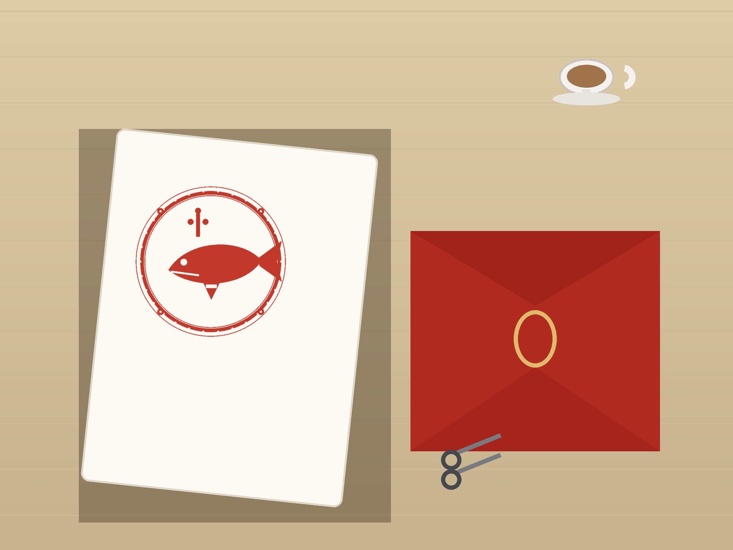 Whale Window Roundel Paper Cut - Free SVG + PDF Pack - on a desk