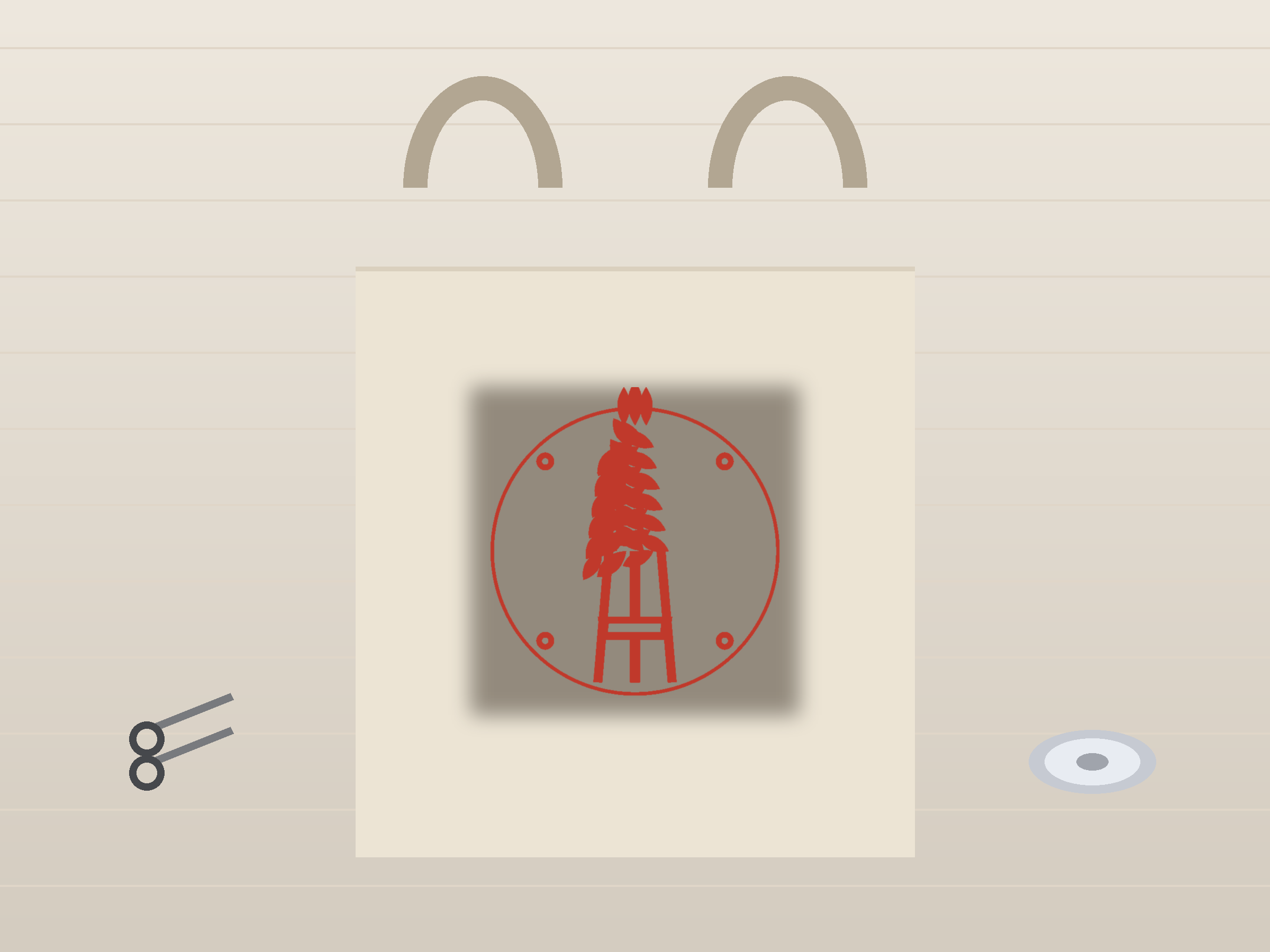 Wheat Bundle Ornate Paper Cut Panel - Free SVG + PDF Pack - on a desk