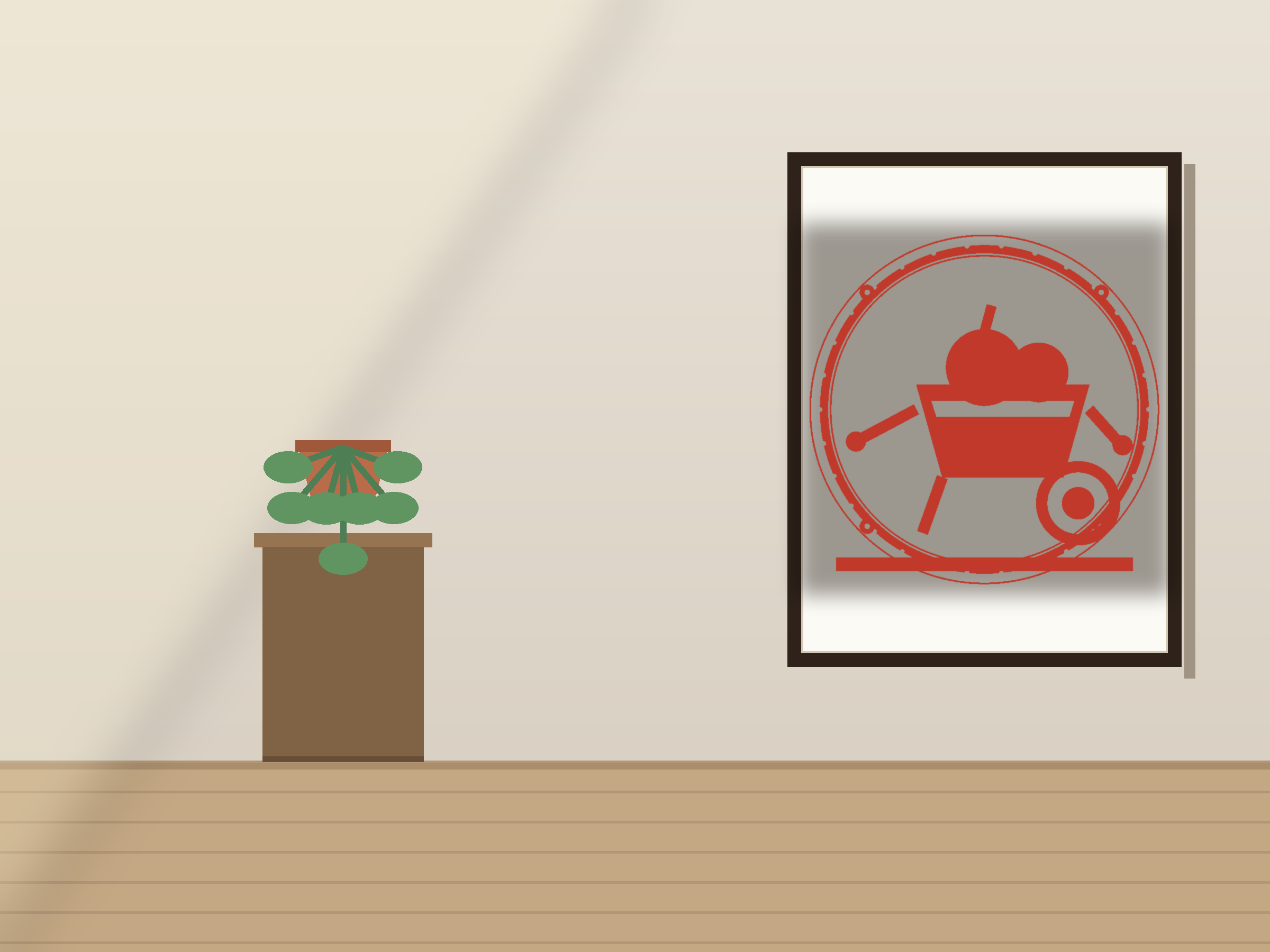 Wheelbarrow Window Roundel Paper Cut - Free SVG + PDF Pack - wall decor