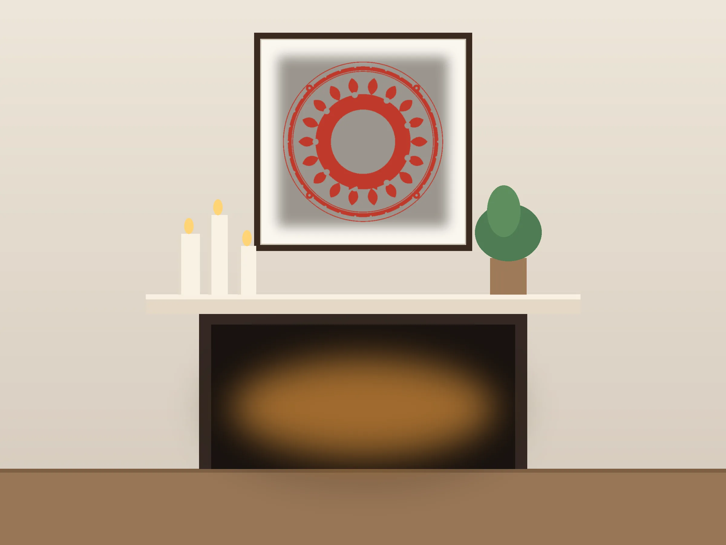 Wreath Window Roundel Paper Cut - Free SVG + PDF Pack - hero