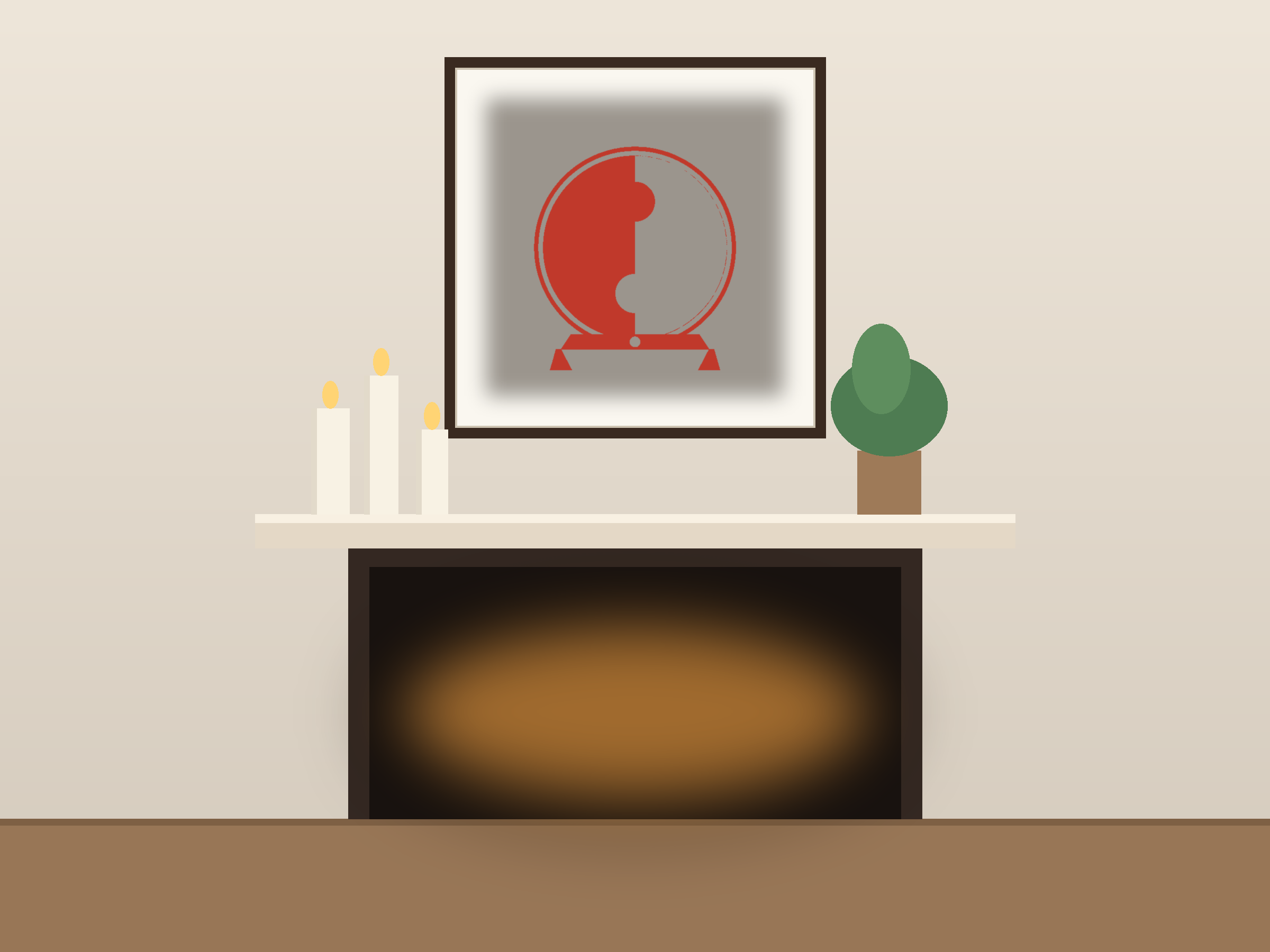Yin Yang Banner Paper Cut - Free SVG + PDF Pack - on a desk